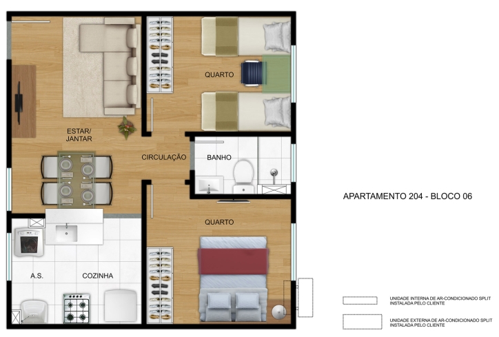 Apartamento à venda com 2 quartos, 39m² - Foto 6