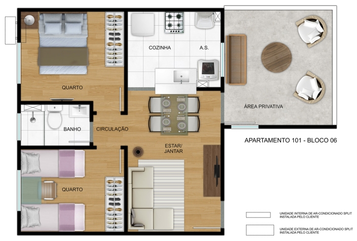 Apartamento à venda com 2 quartos, 39m² - Foto 7