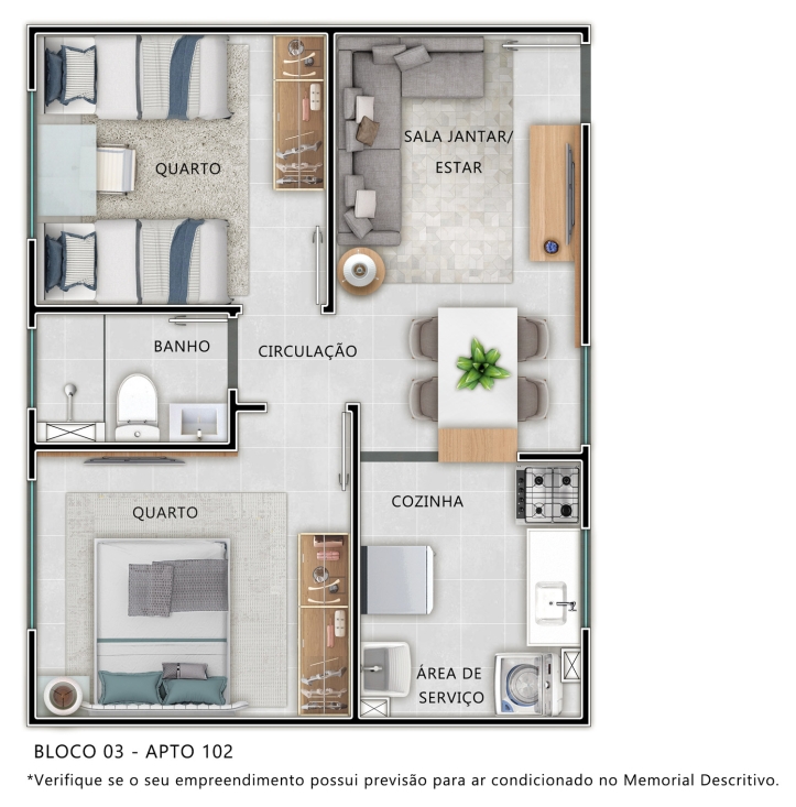 Apartamento à venda com 2 quartos, 43m² - Foto 9