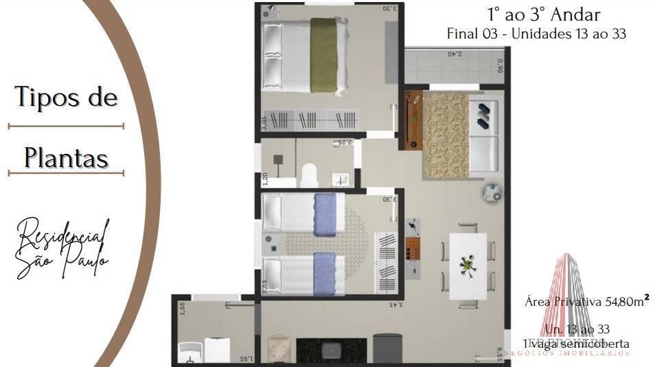 Apartamento à venda com 2 quartos, 52m² - Foto 6