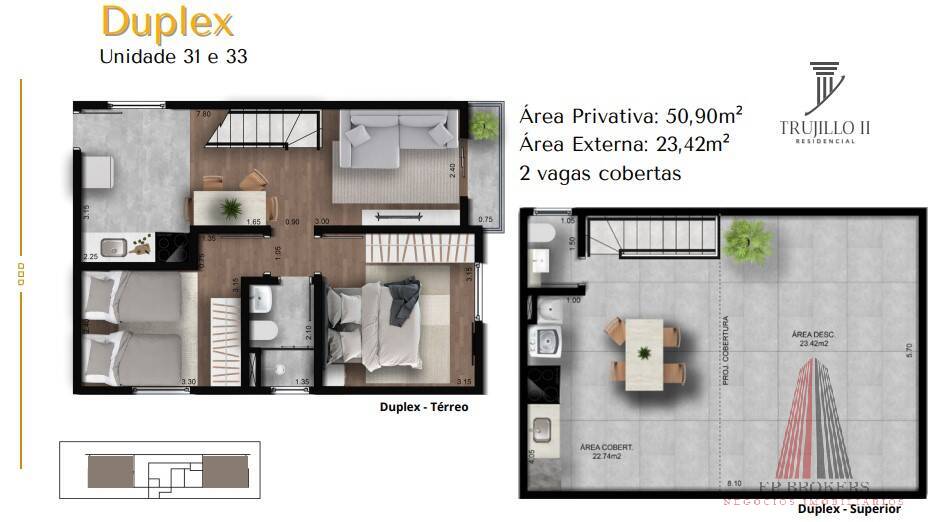 Apartamento à venda com 2 quartos, 52m² - Foto 8