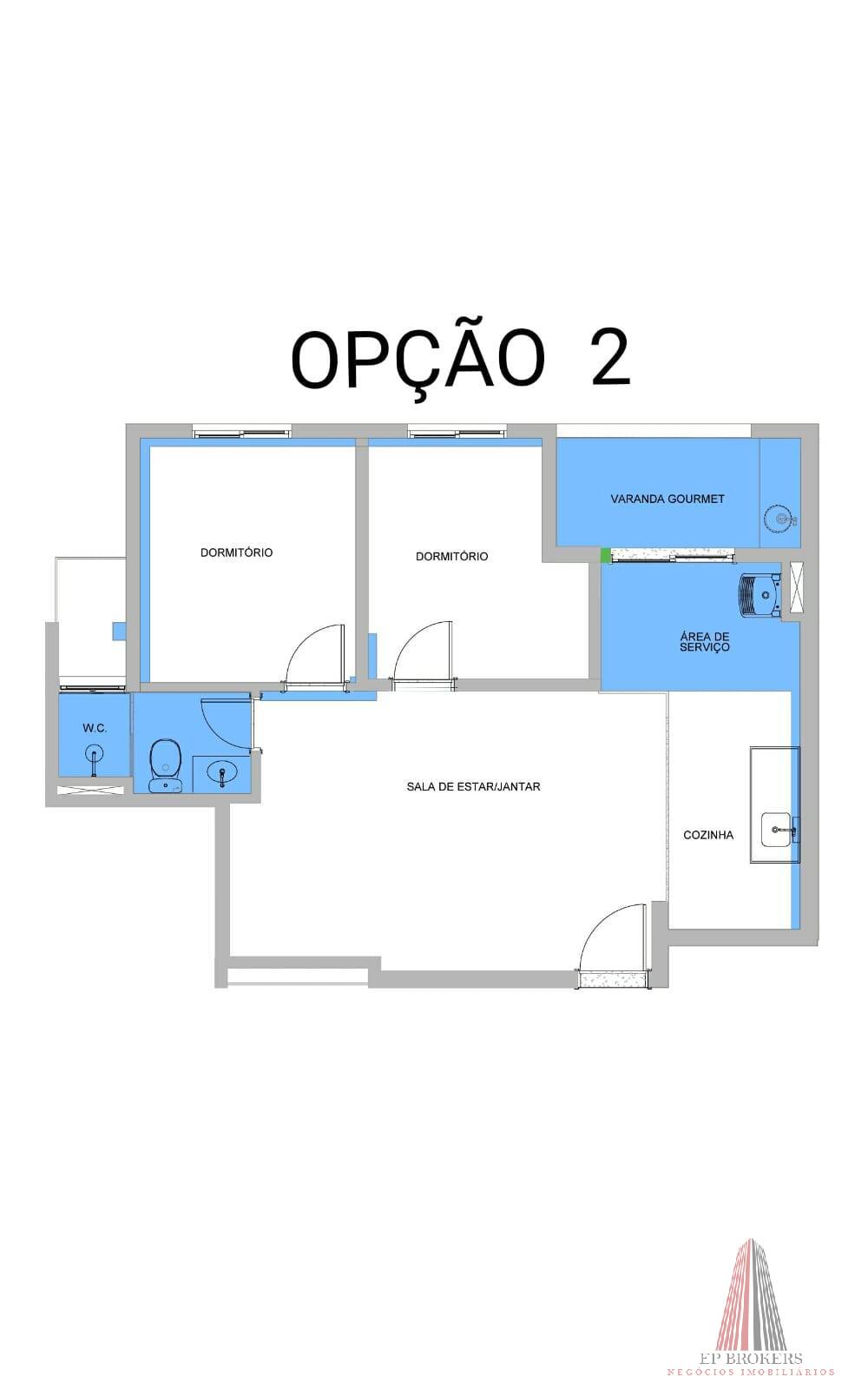 Apartamento à venda com 2 quartos, 54m² - Foto 13